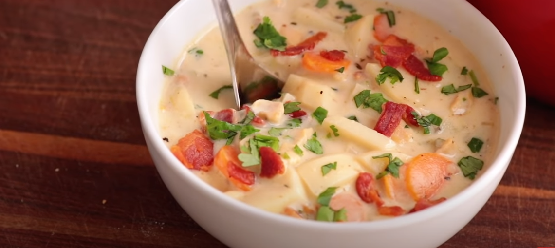 Clam chowder – gusta juha od školjaka