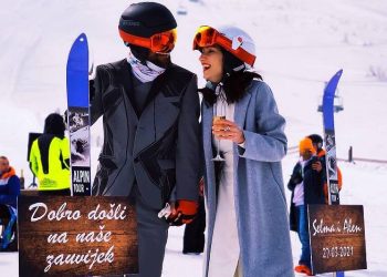 Maštovito vjenčanje na Bjelašnici: Izgovorili sudbonosno “DA” pod ski opremom!