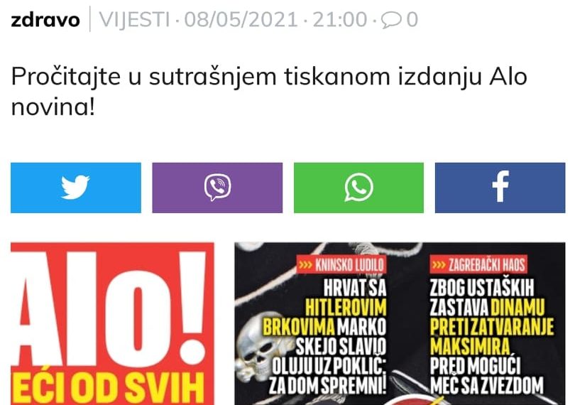 Srbija proziva Hrvata sa Hitlerovim brkovima da vodi orgijaško kolo