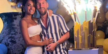 Mesi proslavio 35. rođendan, pažnju ukrala njegova atraktivna supruga