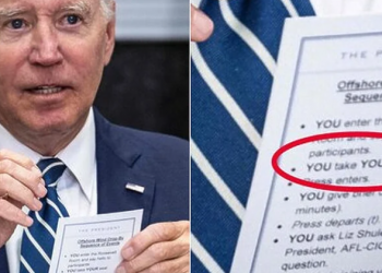 Novi Bidenov gaf: Novinarima slučajno pokazao papir sa uputama kako da se ponaša na konferenciji