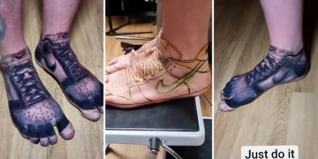 Ovo nećete vidjeti svaki dan: Muškarac istetovirao tenisice na stopala kako bi uštedio na novim