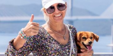 Ukrajinka Valentina i njen psić Medo među prvima su prošetali Pelješkim mostom