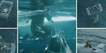 Iskusni ronioci jedva izvukao živu glavu – napala ga velika bijela psina