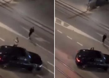 Objavljen snimak Marije Šerifović na kojem urla na ulici i udara automobil