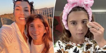 Kourtney Kardashian dobila niz kritika nakon što je njena kćerka (10) pokazala kako se šminka