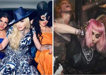 Madonna proslavila 64.rođendan- na zabavi se ljubila s dvije žene, a jednome muškarcu je lizala bradavicu