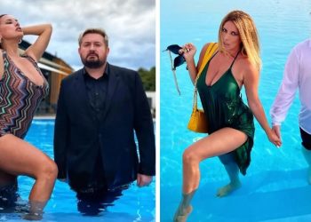 Nives Celzijus i Dalibor Petko u odjeći se brčkali u bazenu