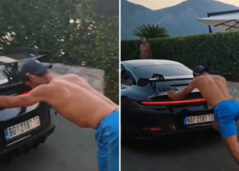 Đoković održava formu: Tijekom treninga gurao automobil