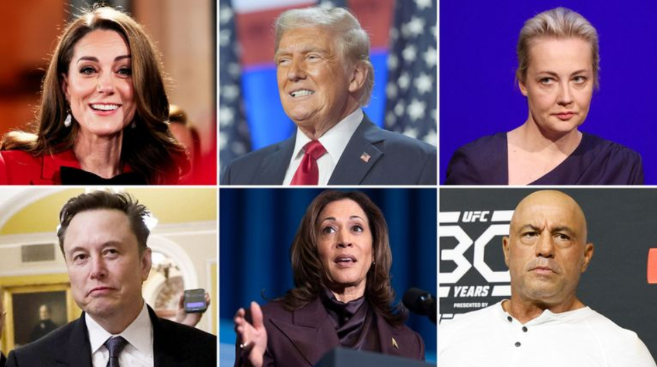 Deset slavnih koji se bore za Timeovu titulu osobe godine. među nominovanim: Trump, Netanyahu, Kate Middleton, Musk