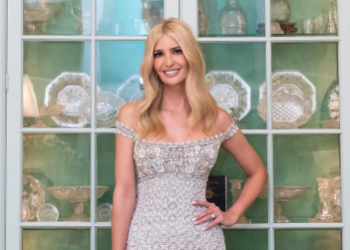 Trumpova kćerka na svečanoj večeri u haljini prekrivenoj kristalima: Modni izbor izazvao brojne kritike
