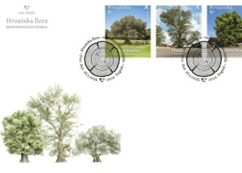 Tri veličanstvena stabla Hrvatske od danas krase poštanske marke