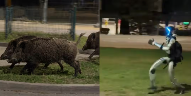 Humanoidni robot jurio divlje svinje po parkingu u Varšavi – snimak postao viralan!